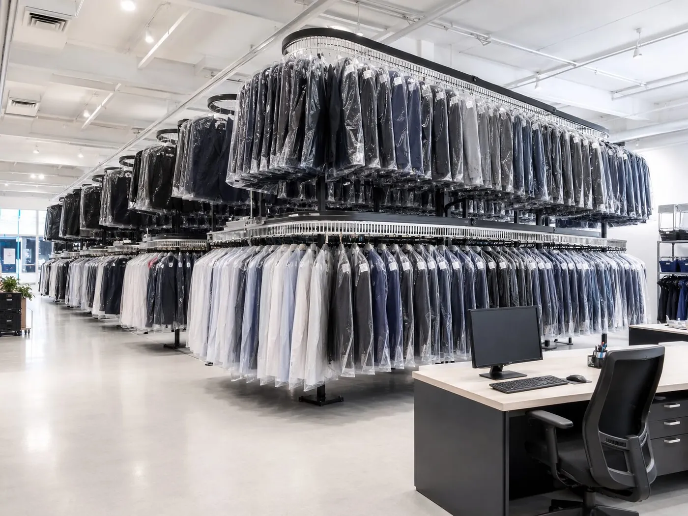 convoyeur automatique de vêtements: Convoyeur automatique pour stockage de vêtements